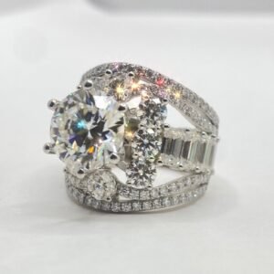 The Masterpiece Architectural Stack | Multi-Cut Statement Ring