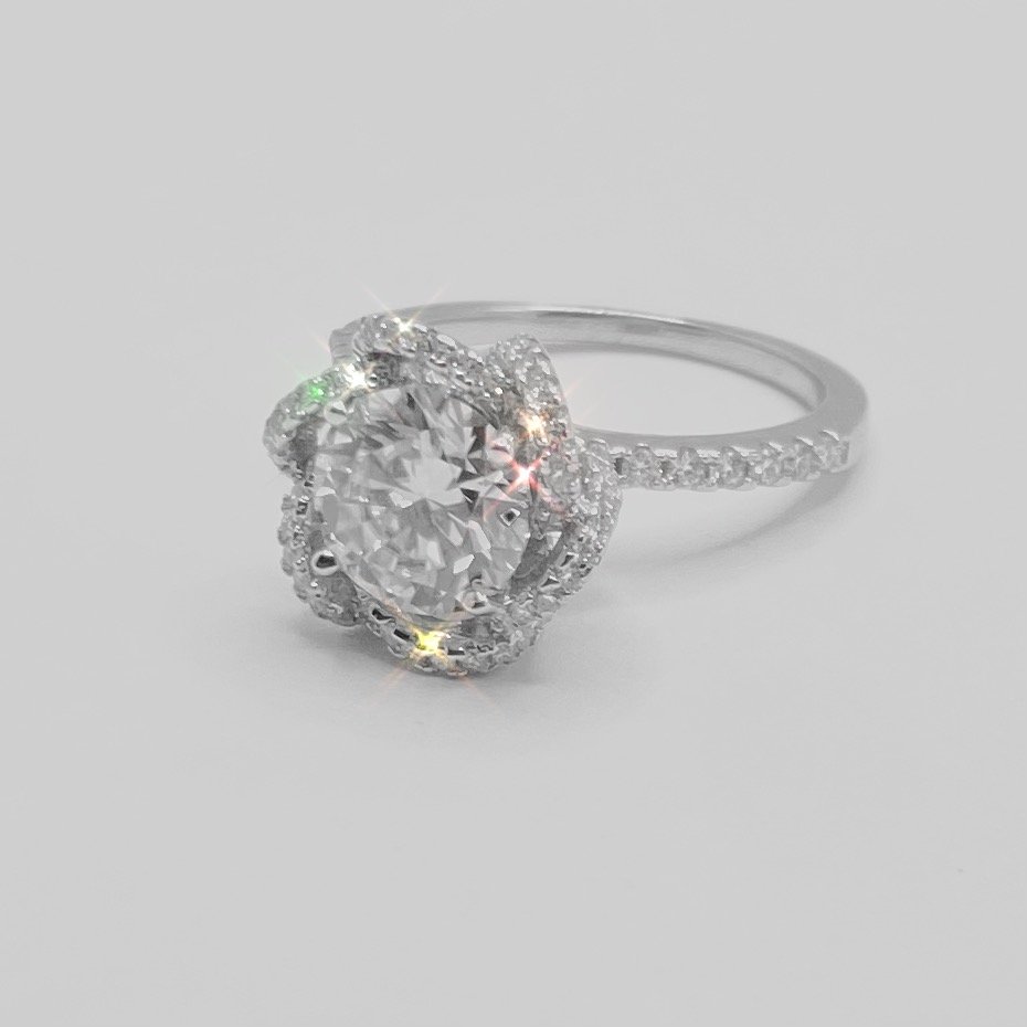 'Ares' Grand Round Cluster Statement Ring