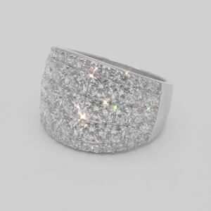 The Ultimate Pavé Statement Ring | Radiant Dome Design