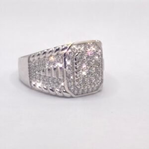 The Executive Ice Signet | Pavé Rope Statement Ring